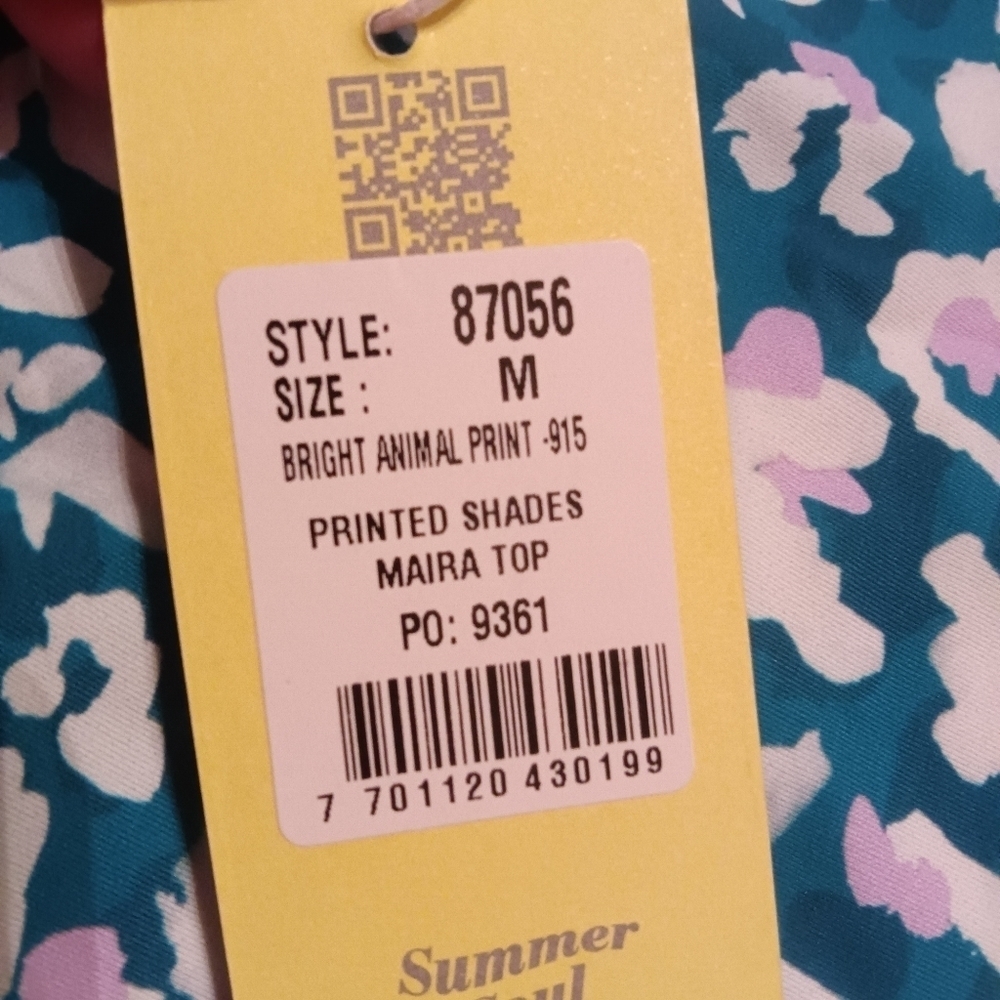 Kibys Animal Print Bikini Set Maira Top Izzie Bottom Size Medium - Picture 9 of 13